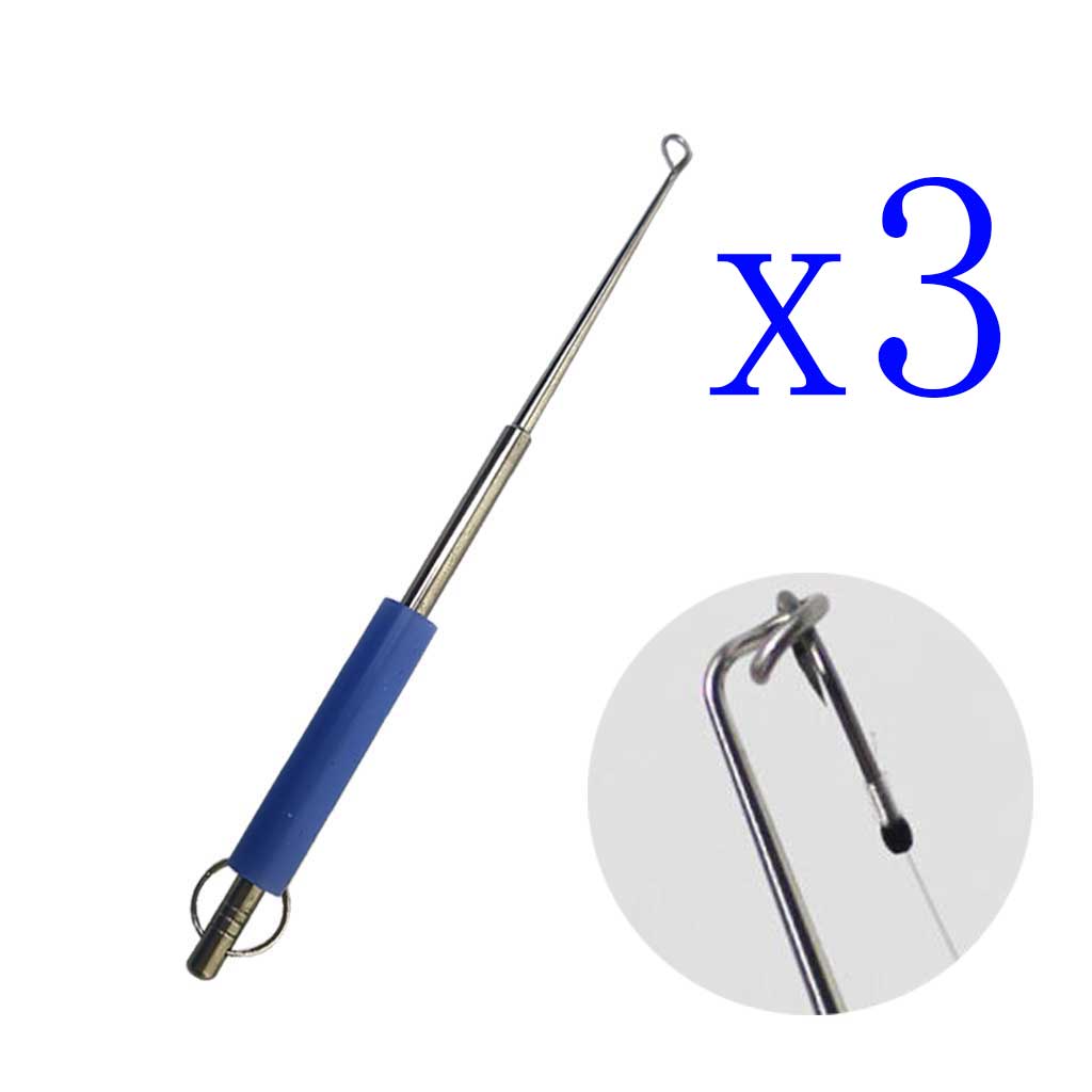 Fishing Hook Remover - ชุด 3 ชิ้น เครื่องมือถอดเบ็ดตกปลา สแตนเลส ปลอดภัย