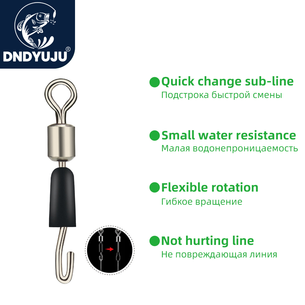 Fishing Hook Stainless Steel - DNDYUJU 30/50 ชิ้น/ล็อตตกปลาแบริ่งหมุน Snap Ball แบริ่งหมุนแหวนแข็งตกปลา