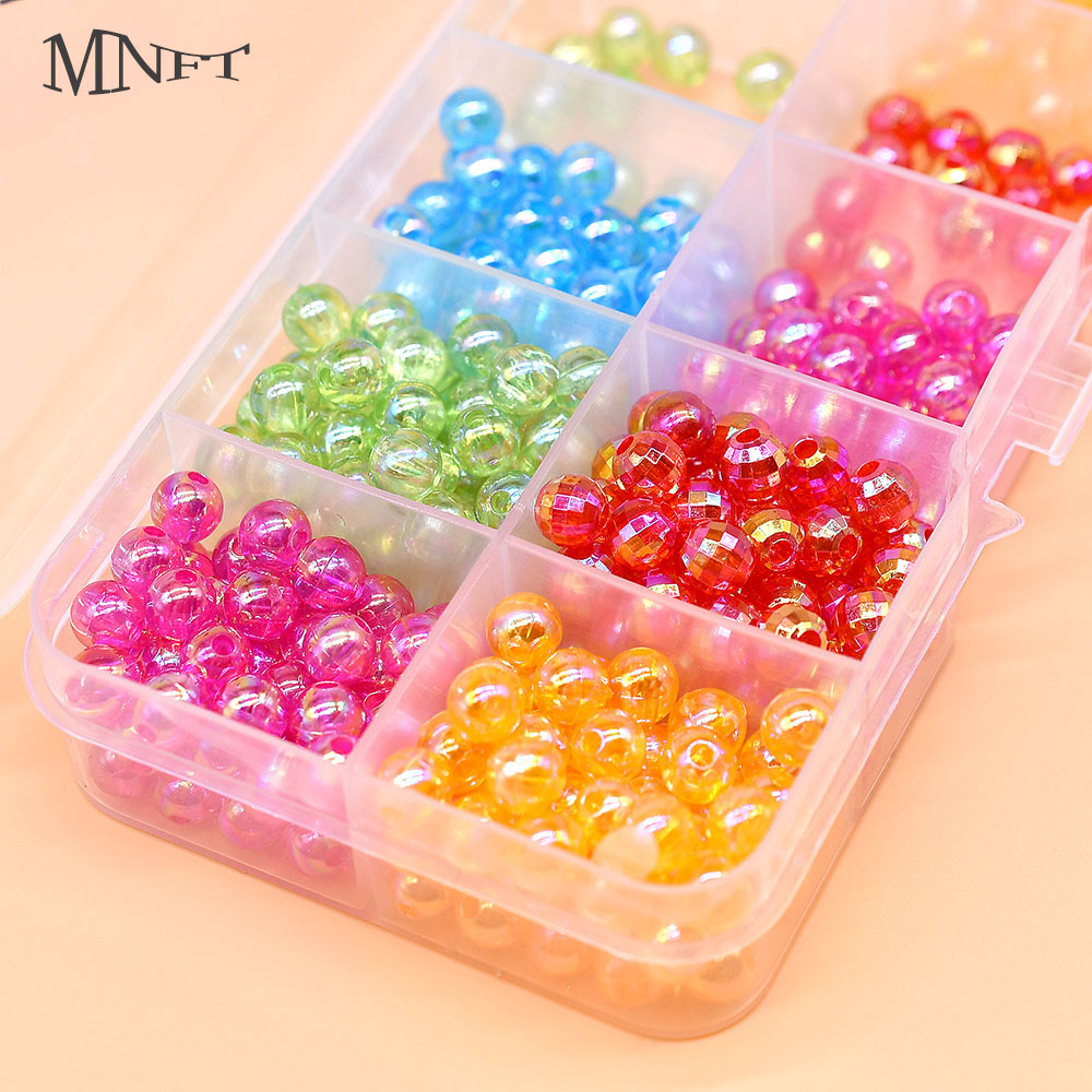 Fishing Hook Assortment - MNFT เม็ดลูกปัดกลม 5 สี สำหรับทำชุดตกปลาแบบ DIY
