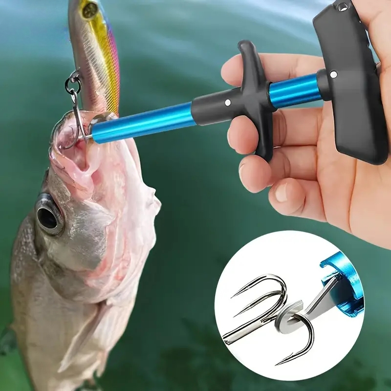 Fishing Hook Sharpener - 1 PC แบบพกพาอลูมิเนียม T-Hook Taker Hook