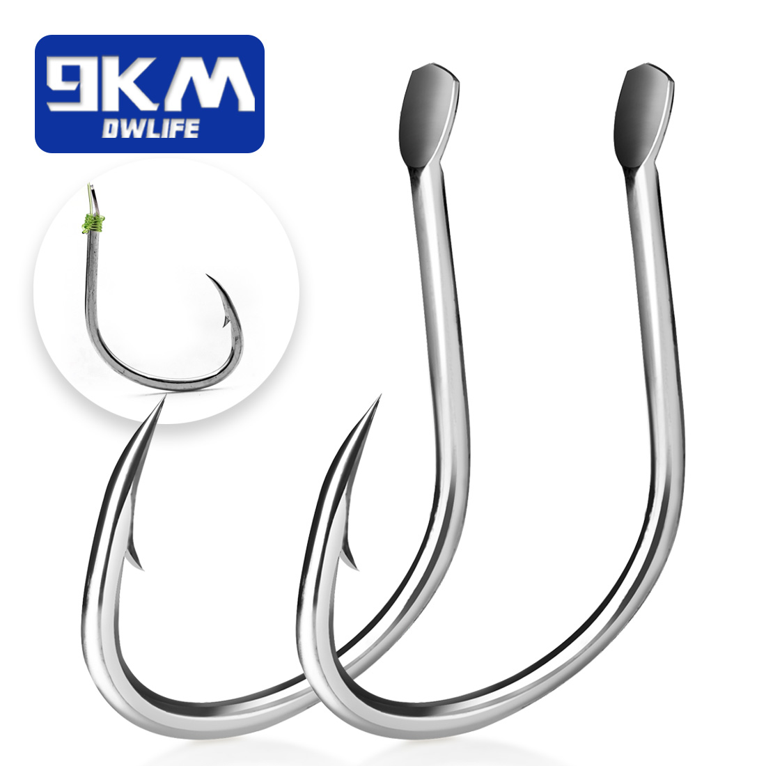 Fishing Hook Barbless - ตะขอเหยื่อสด9กม. ตะขอตกปลาน้ำเค็มขนาด25 ~ 100ชิ้นตะขอตกปลาไร้ตาตะขอกว้างปลาดุกตะขอวงกลมรูปปลาหมึกตะขอเบ็ด