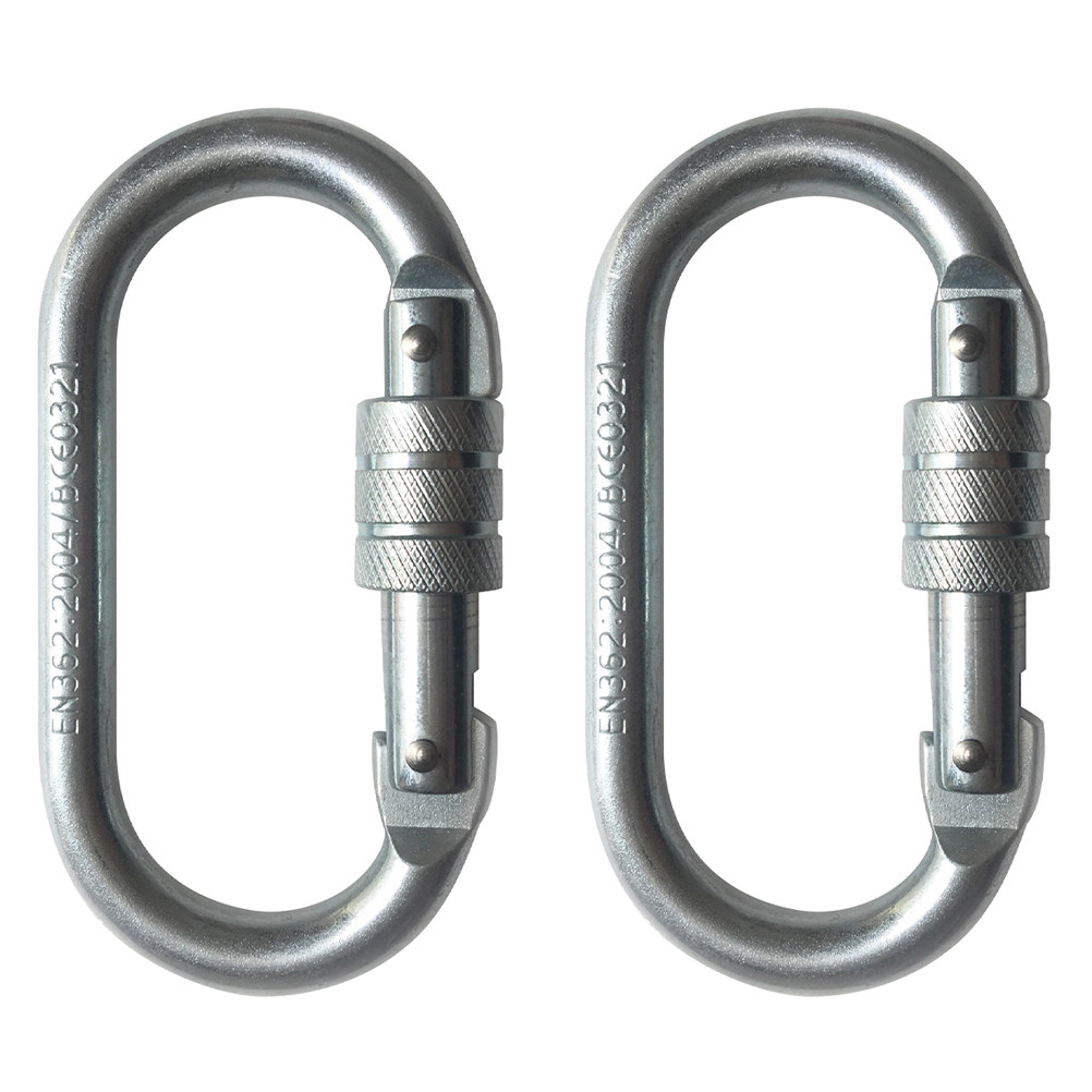 Fishing Hook - 2 ชิ้น ตะขอเกี่ยวคาราบิเนอร์ล็อคนิรภัย ทำจากโลหะผสมเหล็ก น้ำหนักเบา แข็งแรง
