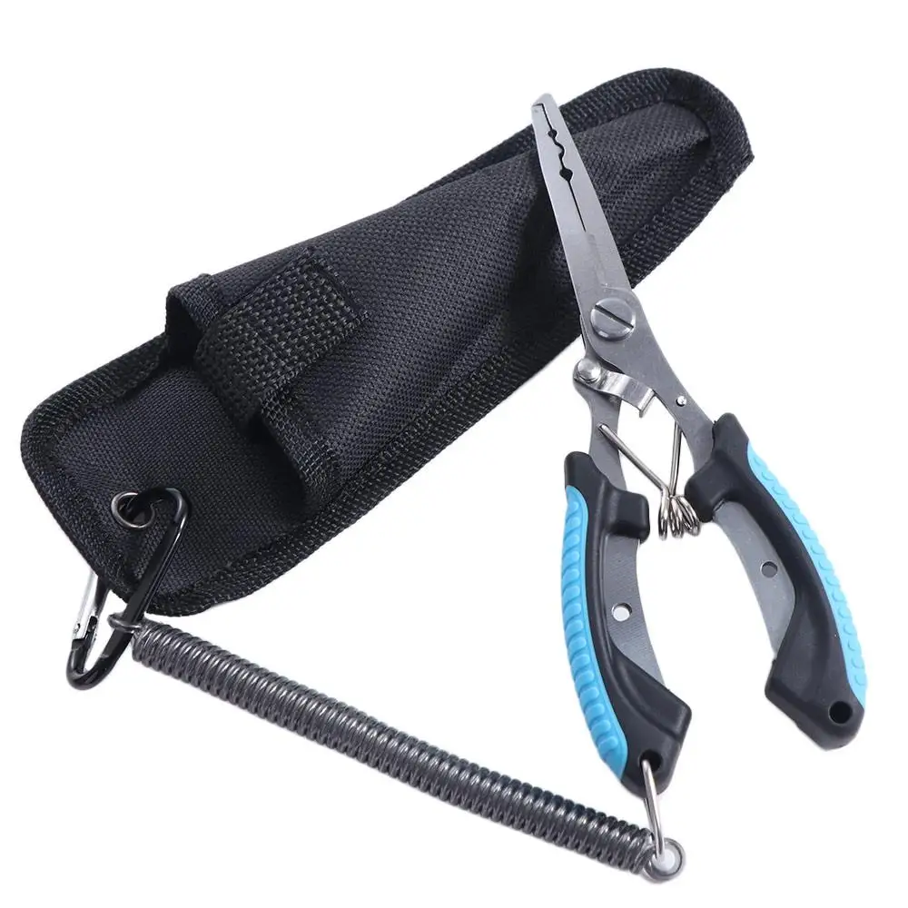 Fishing Hook Remover - คีมตกปลาสแตนเลส ที่ถอดเบ็ดตกปลา ทนทานต่อน้ำเค็ม กรรไกรตัดสายถักตกปลา เครื่องมือตกปลา