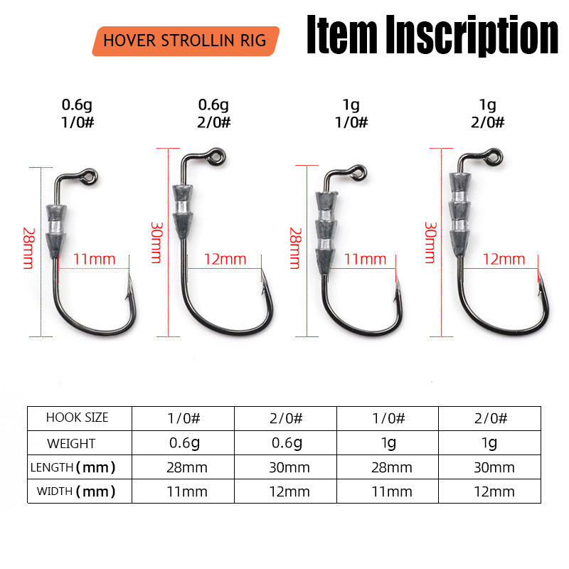WODJYJ 10 ชิ้น 0.6 กรัม 1 กรัม - Fishing Hook Barbless บทวิจารณ์และราคา