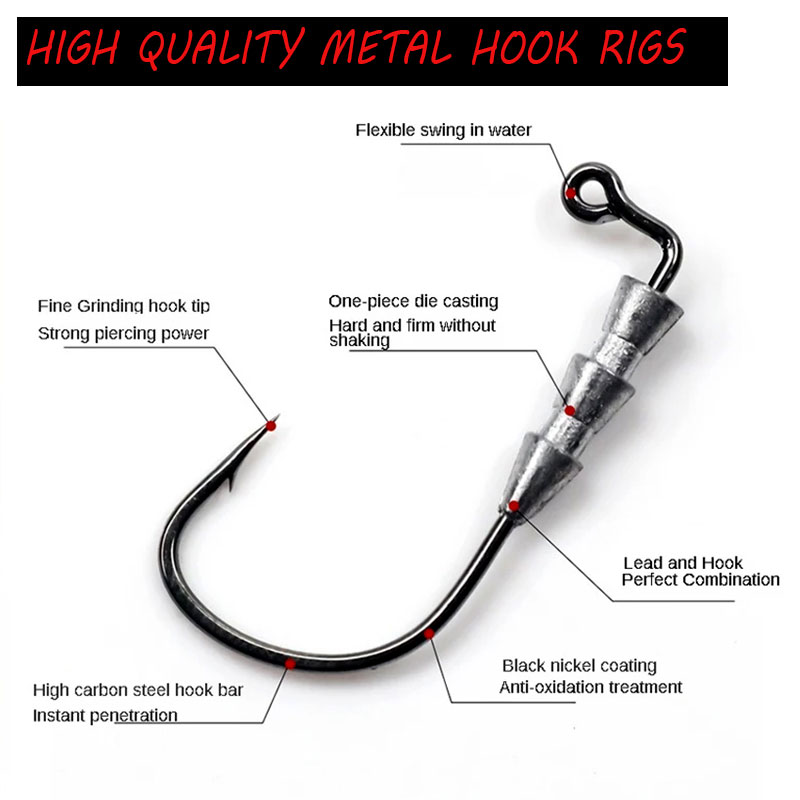 WODJYJ 10 ชิ้น 0.6 กรัม 1 กรัม - Fishing Hook Barbless บทวิจารณ์และราคา