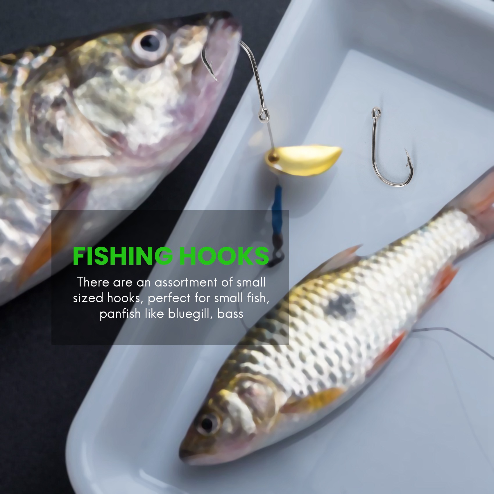 สินค้ามาใหม่ 500 ชิ้น/ชุด ขนาด - Fishing Hook บทวิจารณ์และราคา