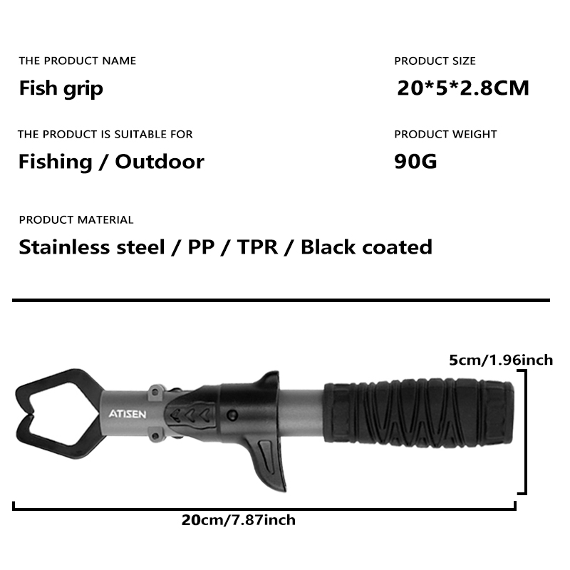 ที่คีบปลาปากแหลมสแตนเลสแบบพกพา - Fishing Hook Remover บทวิจารณ์และราคา
