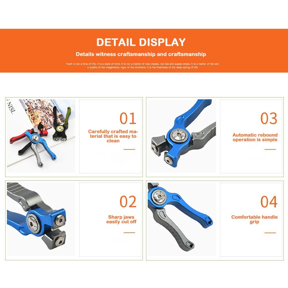 อลูมิเนียมอัลลอยด์ตกปลาคีมกรรไ - Fishing Hook Remover บทวิจารณ์และราคา