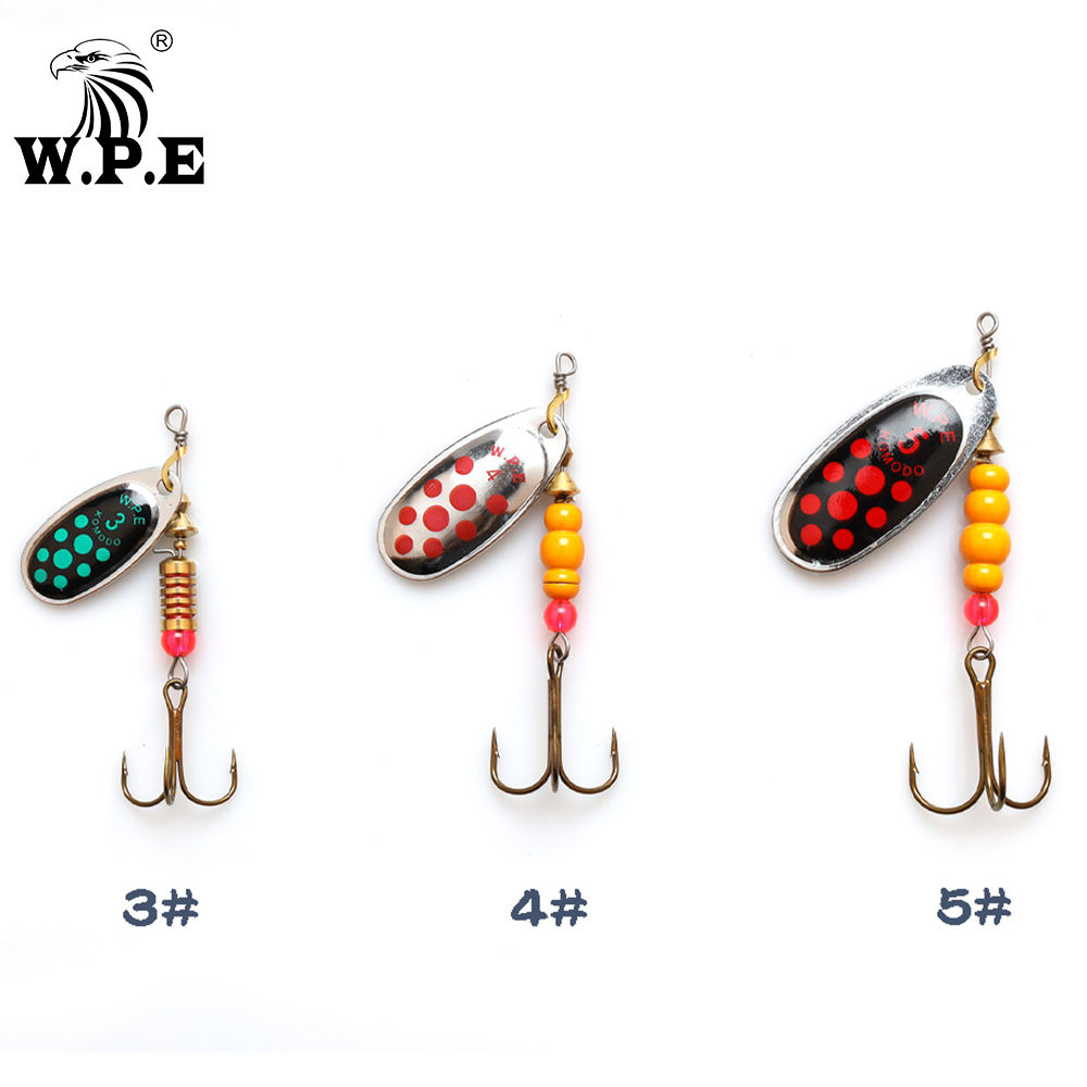 W.P.E เหยื่อล่อ Spinner ใหม่เอ - Fishing Hook Treble บทวิจารณ์และราคา