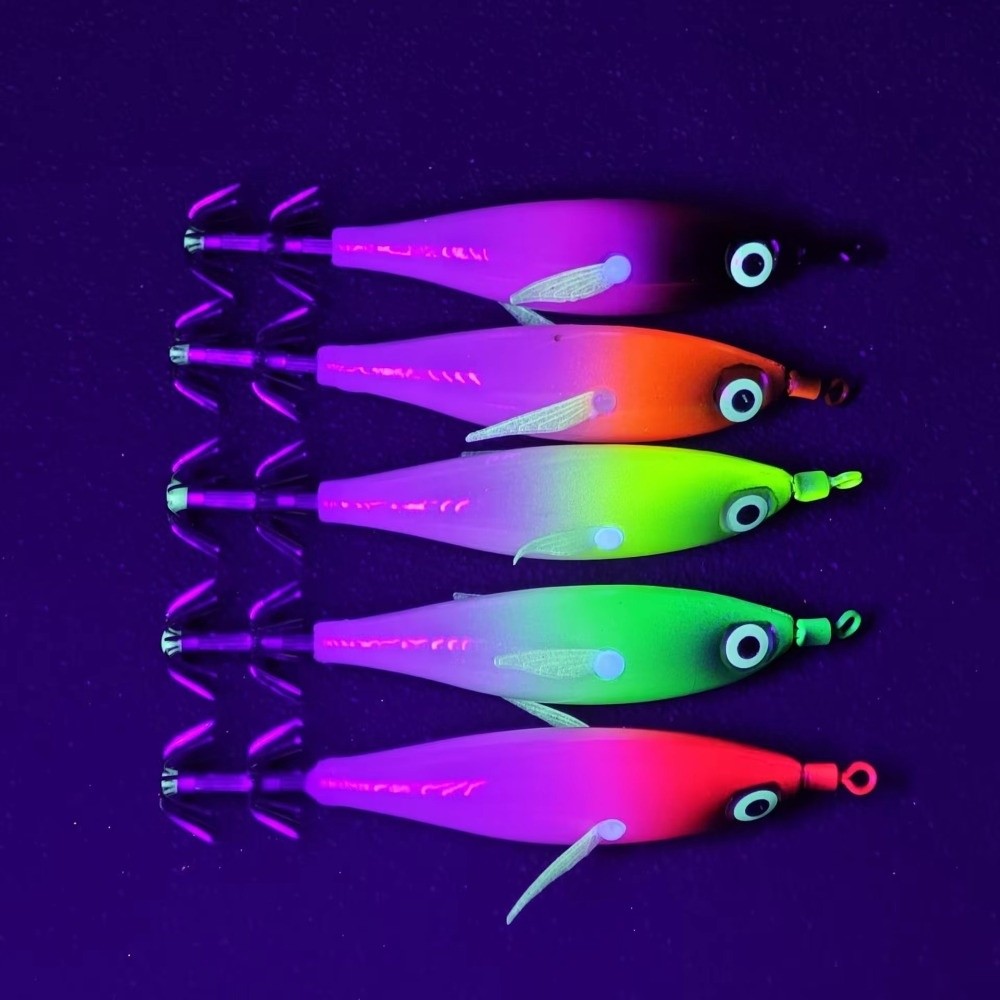 ชุดเหยื่อตกปลาหมึก 5 ชิ้น สีไล - Fishing Hook Size บทวิจารณ์และราคา